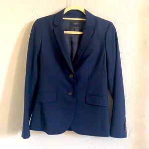 J Crew Bi Stretch Navy Blazer